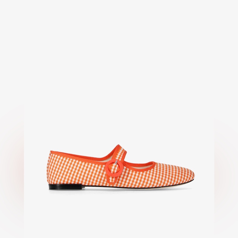 Repetto Georgia Mary Jane Flats in Orange